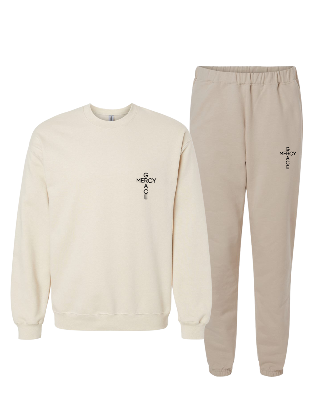 Grace and Mercy Matching Set | cream