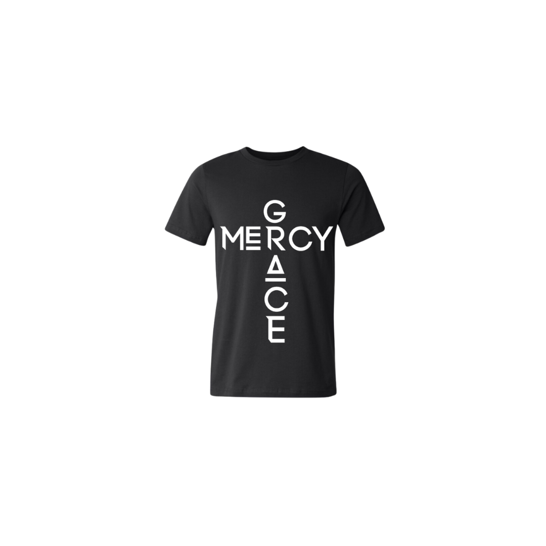 UNISEX G AND M - CREWNECK T-SHIRT - BLACK