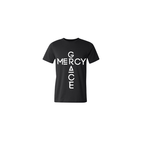 UNISEX G AND M - CREWNECK T-SHIRT - BLACK