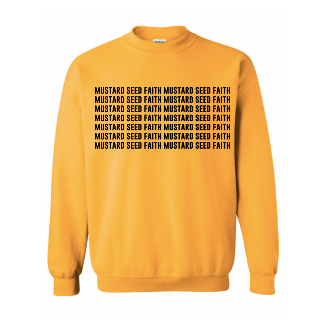 MUSTARD SEED CREWNECK SWEATSHIRT - UNISEX