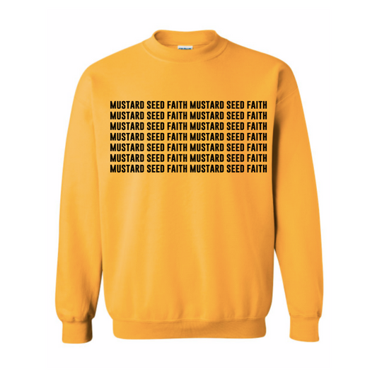 MUSTARD SEED CREWNECK SWEATSHIRT - UNISEX