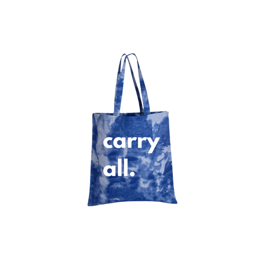 TIE-DYED CANVAS BAG - CARRY ALL BLUE