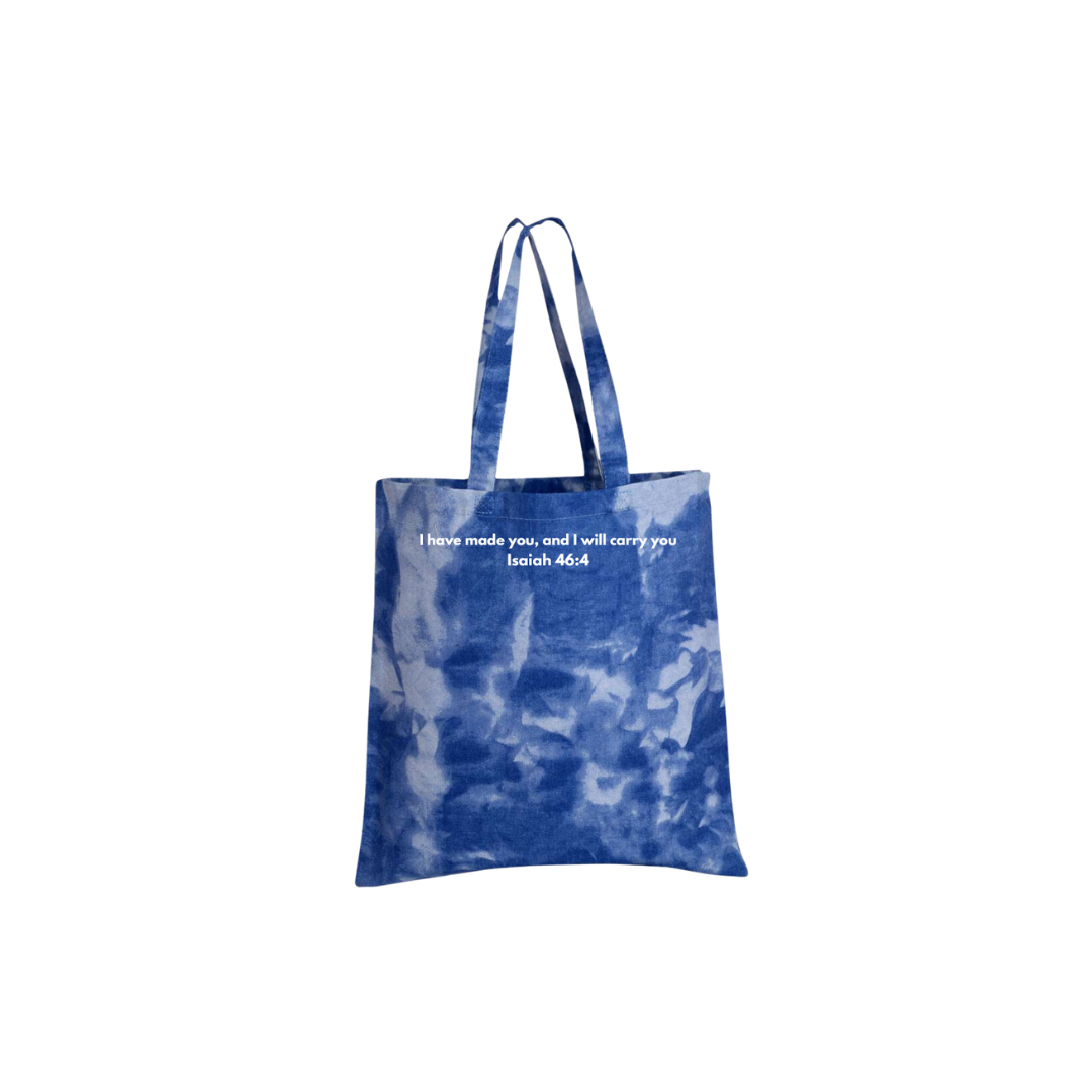 TIE-DYED CANVAS BAG - CARRY ALL BLUE