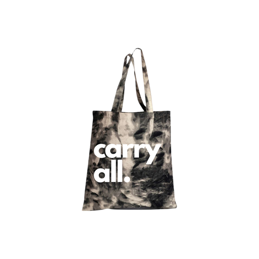 TIE-DYED CANVAS BAG - CARRY ALL BLACK